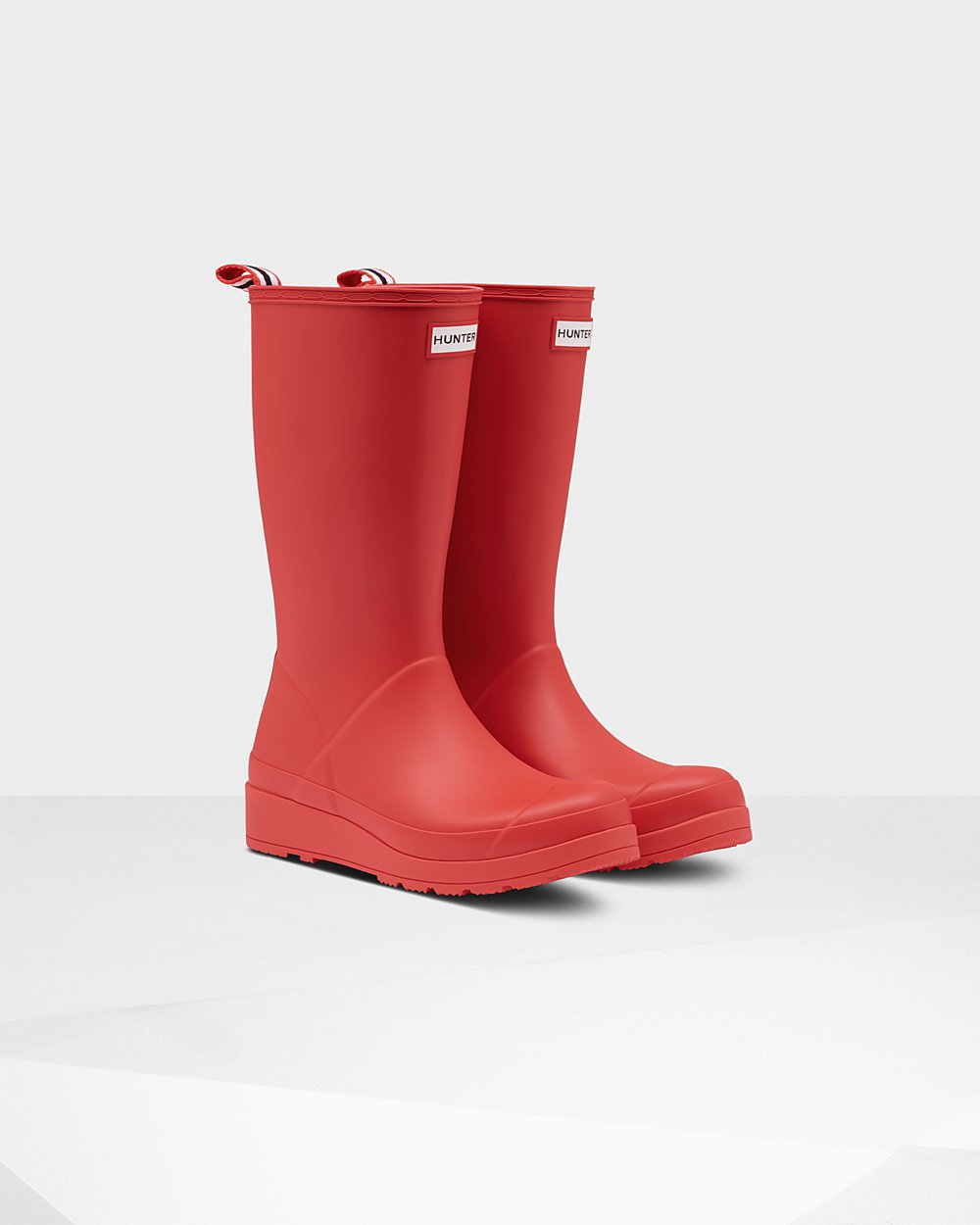 Hunter Original Tall Rain Play Boots - Outlet Womens Red - OIABRK759